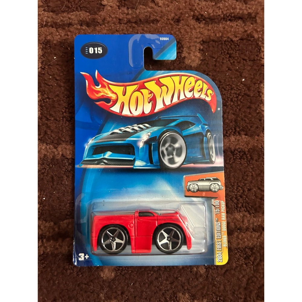 Hot Wheels 2004‎ First Editions Blings Dodge Ram Pickup Red 15/100 015 B3564